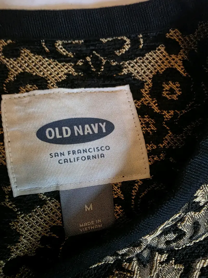 Chaqueta Negro y Dorado Old Navy - 4