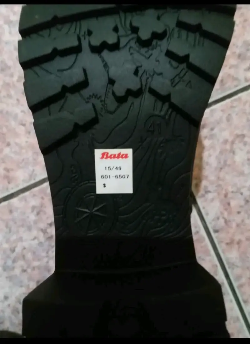 Botines negros de cuero Bata para mujer - 2