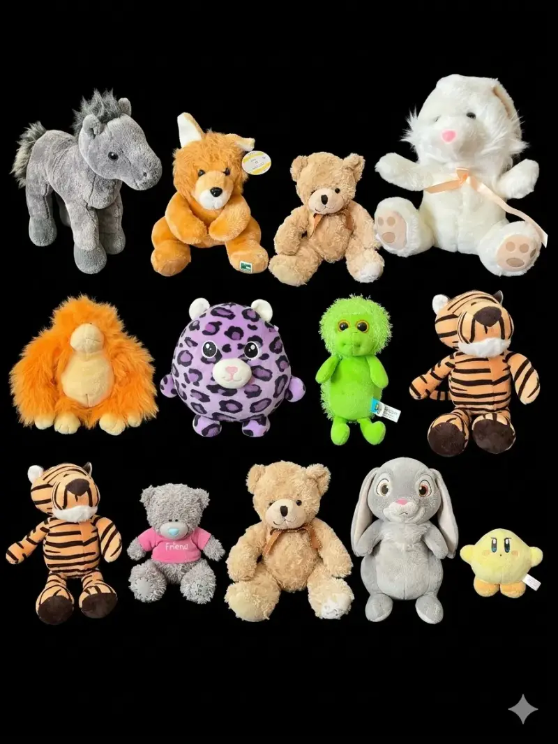 Lote de peluches variados en buen estado - 1