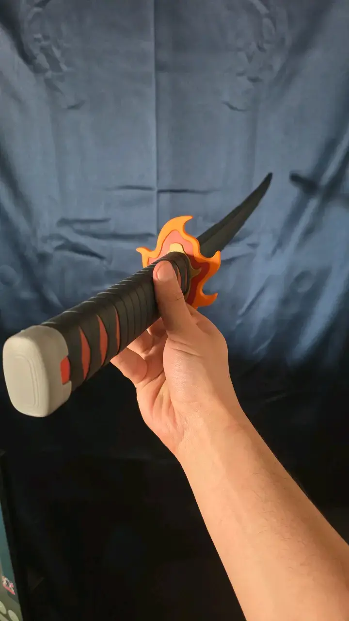 Katana extendible, demon slayer, impresion 3D - 5