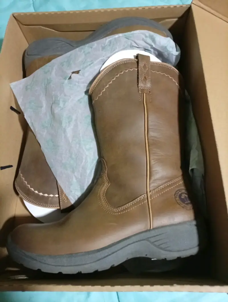 Botas de cuero marrón para mujer - 3