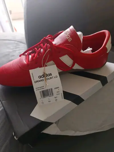 Zapatillas Adidas Grand Court Lo rojas - miniatura 1