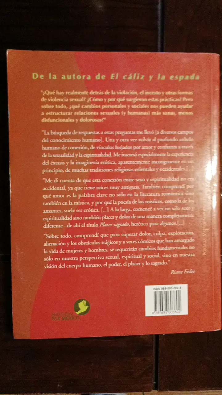 Libro 'Sexo, mitos y política del cuerpo' de Riane Eisler - 2