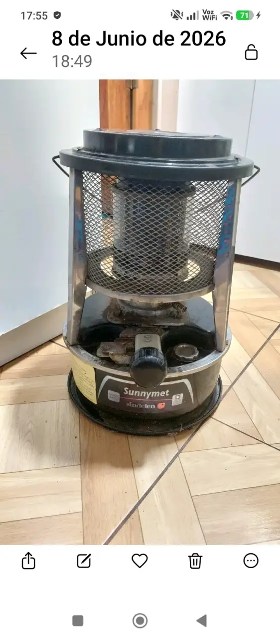 Estufa a parafina Sindelen Sunnymet