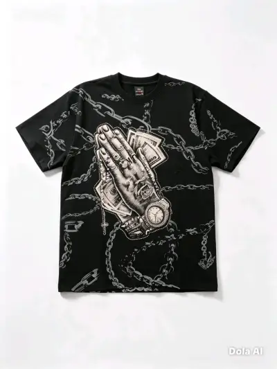Polera en tendencia estampada  con diseño gráfico - miniatura 2
