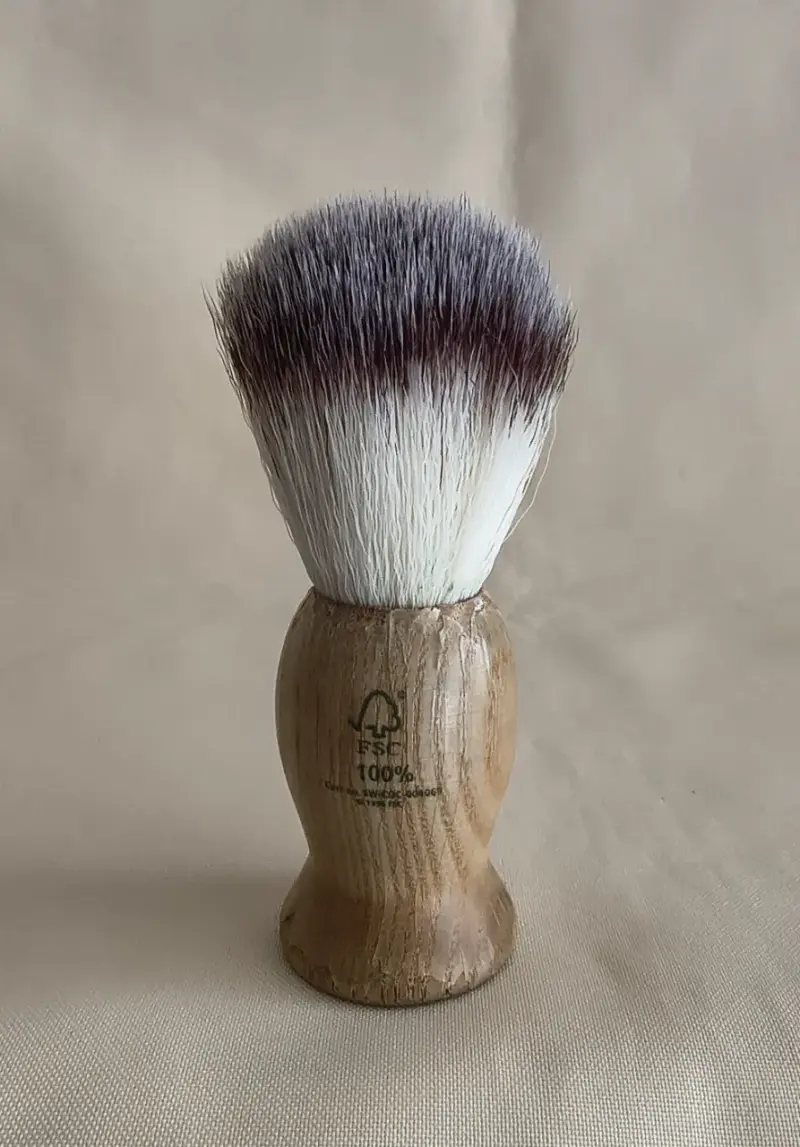 Brocha o Isopo de Afeitar de Madera  Vintage - 2