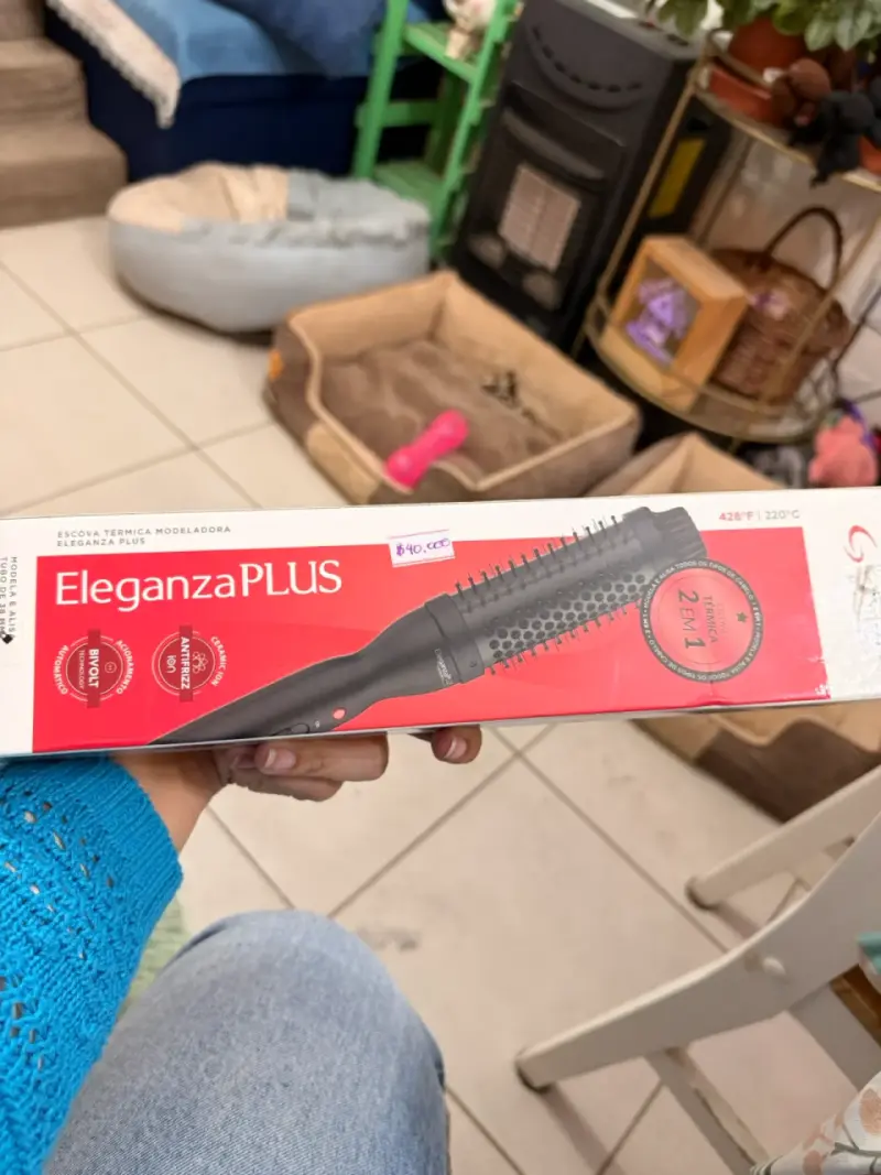 Cepillo térmico modelador Eleganza Plus 2 en 1