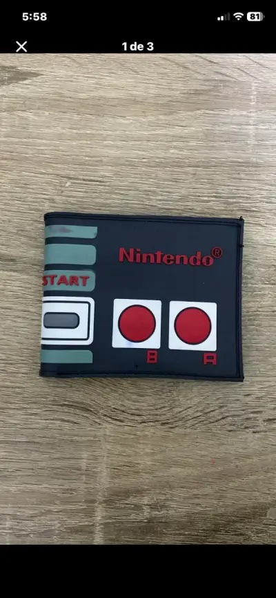 Billetera Nintendo diseño control retro - miniatura 1