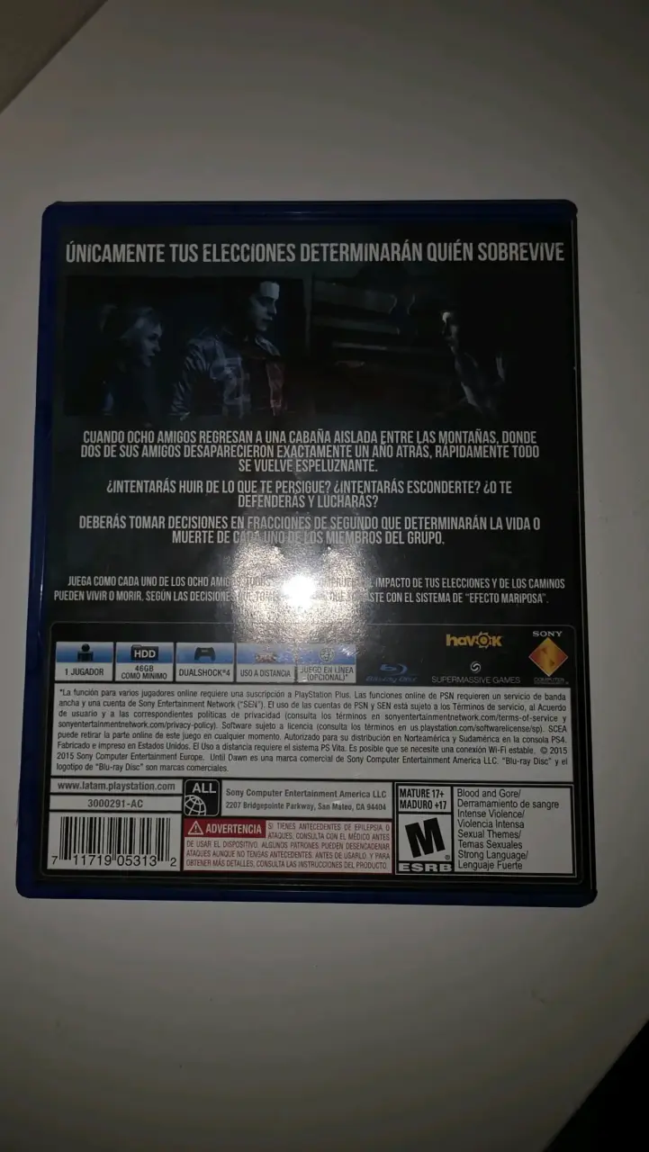 Juego PS4 Until Dawn en buen estado - 3