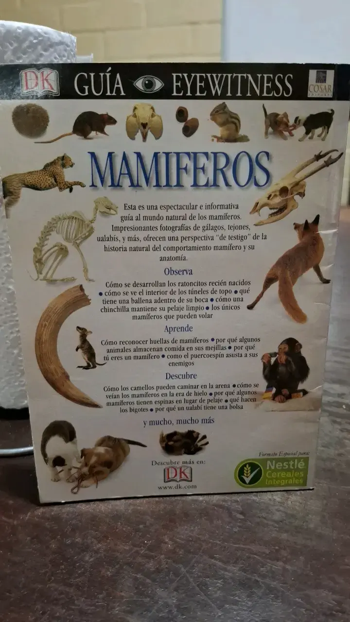 Libro Guía Eyewitness Mamíferos de Steve Parker - 2