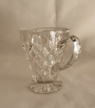 Jarrita Pequeña Vintage Vidrio Labrado - miniatura 2