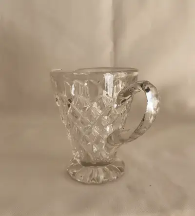 Jarrita Pequeña Vintage Vidrio Labrado - miniatura 4