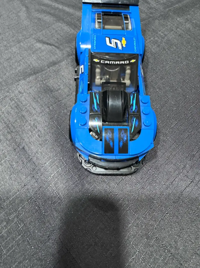 Auto de juguete Chevrolet Camaro azul lego - 3