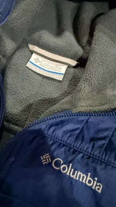 Chaqueta Columbia azul con capucha para niños - miniatura 2