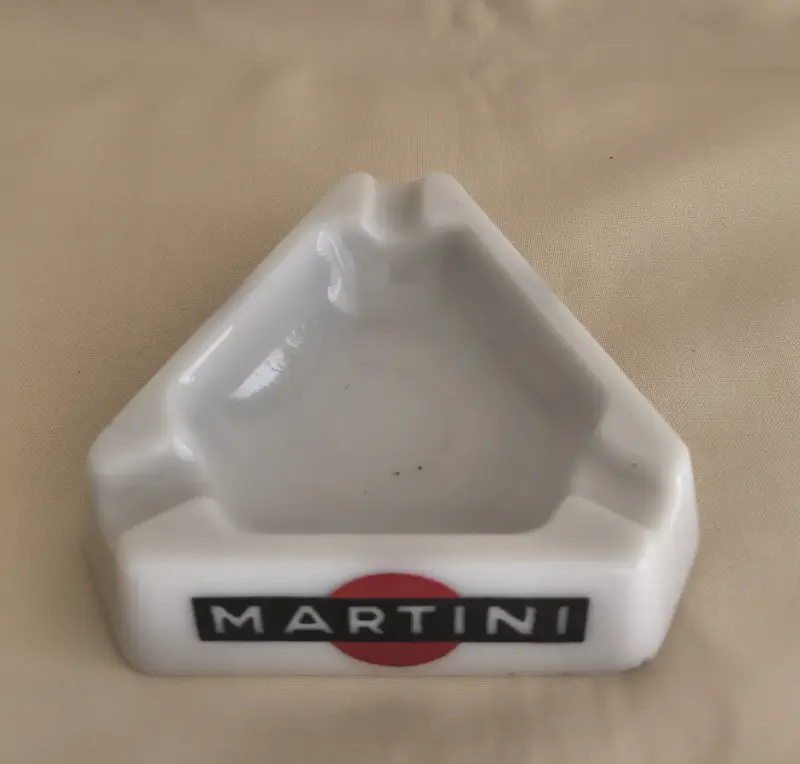 Cenicero de cerámica Martini vintage Crist. Chile - 2