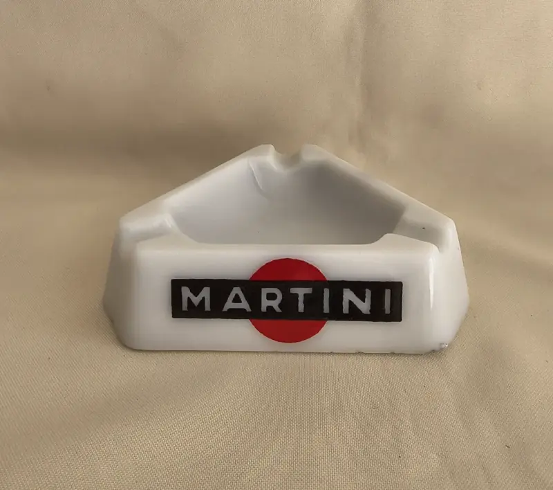 Cenicero de cerámica Martini vintage Crist. Chile - 3
