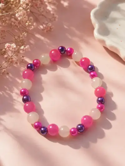 Pulsera de cuentas coloridas para mujer - miniatura 2
