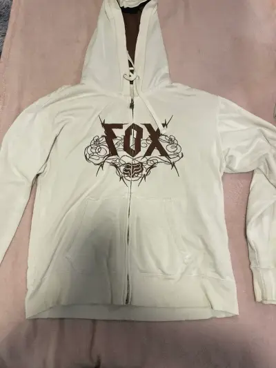 Polerón con capucha Fox Deluxe blanco - miniatura 1