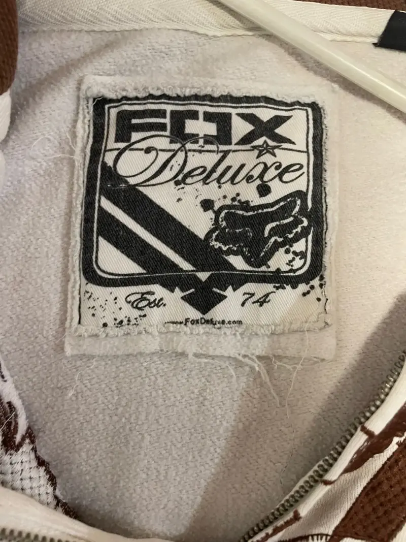 Polerón con capucha Fox Deluxe blanco - 2
