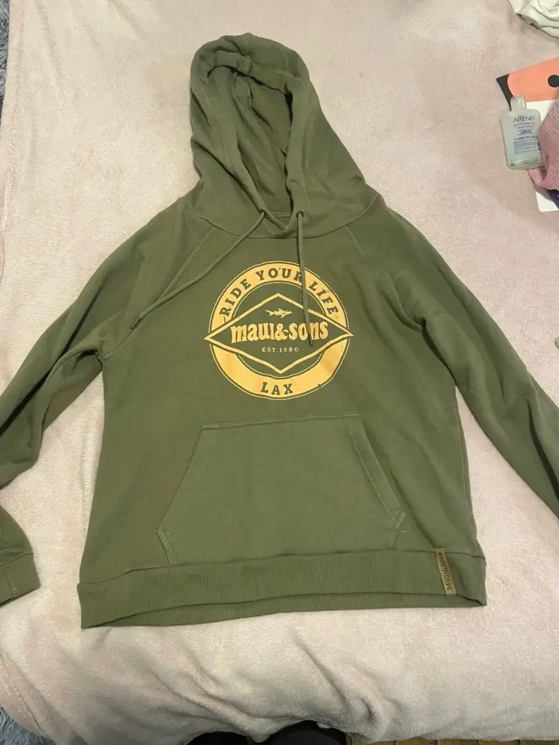 Polerón verde con capucha Maui & Sons para mujer - 1