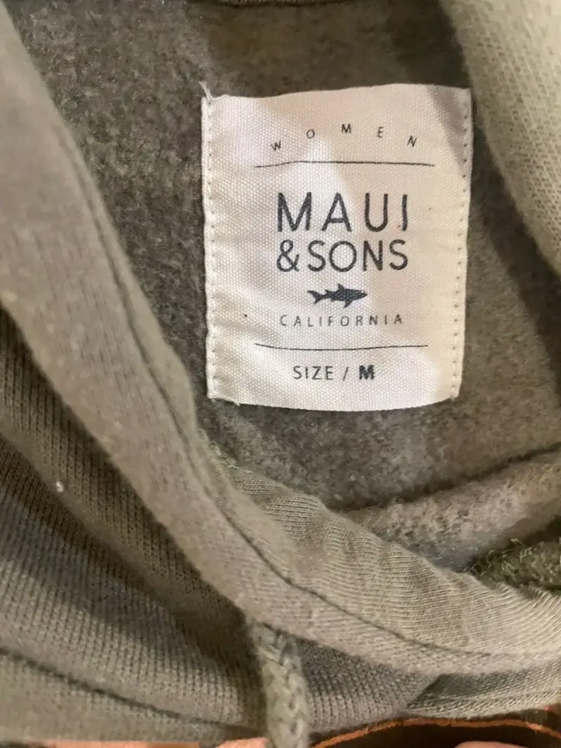 Polerón verde con capucha Maui & Sons para mujer - 2