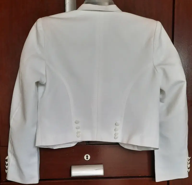 Chaqueta de huaso talla 12  blanca elegante - 2