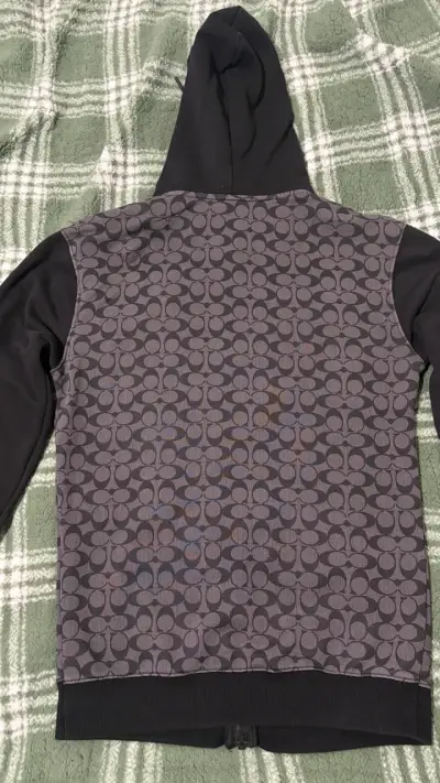 Polerón con capucha Coach negro y gris - miniatura 2