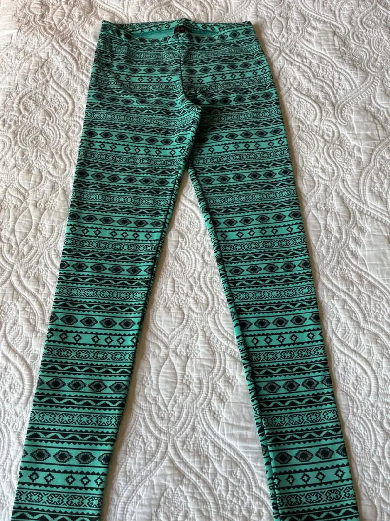 Leggings estampados verdes para mujer