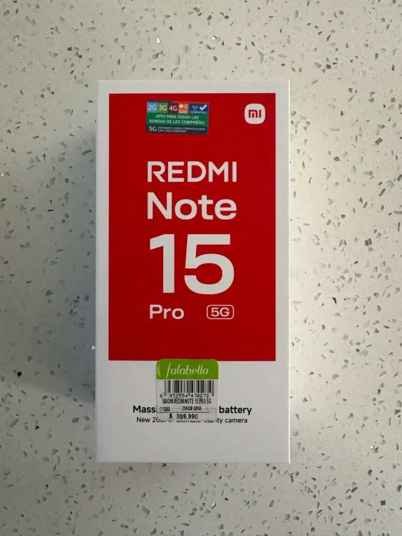 Xiaomi Redmi Note 15 Pro 5G con cargador y funda - 1