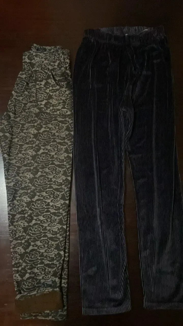 Conjunto de pantalones y camisa a cuadros para mujer - 2