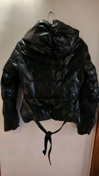 Chaqueta parca negra Lineatre para mujer - miniatura 2