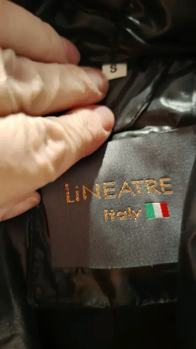 Chaqueta parca negra Lineatre para mujer - miniatura 3
