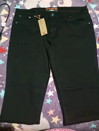 Jeans skinny de hombre color negro talla 54 - miniatura 1