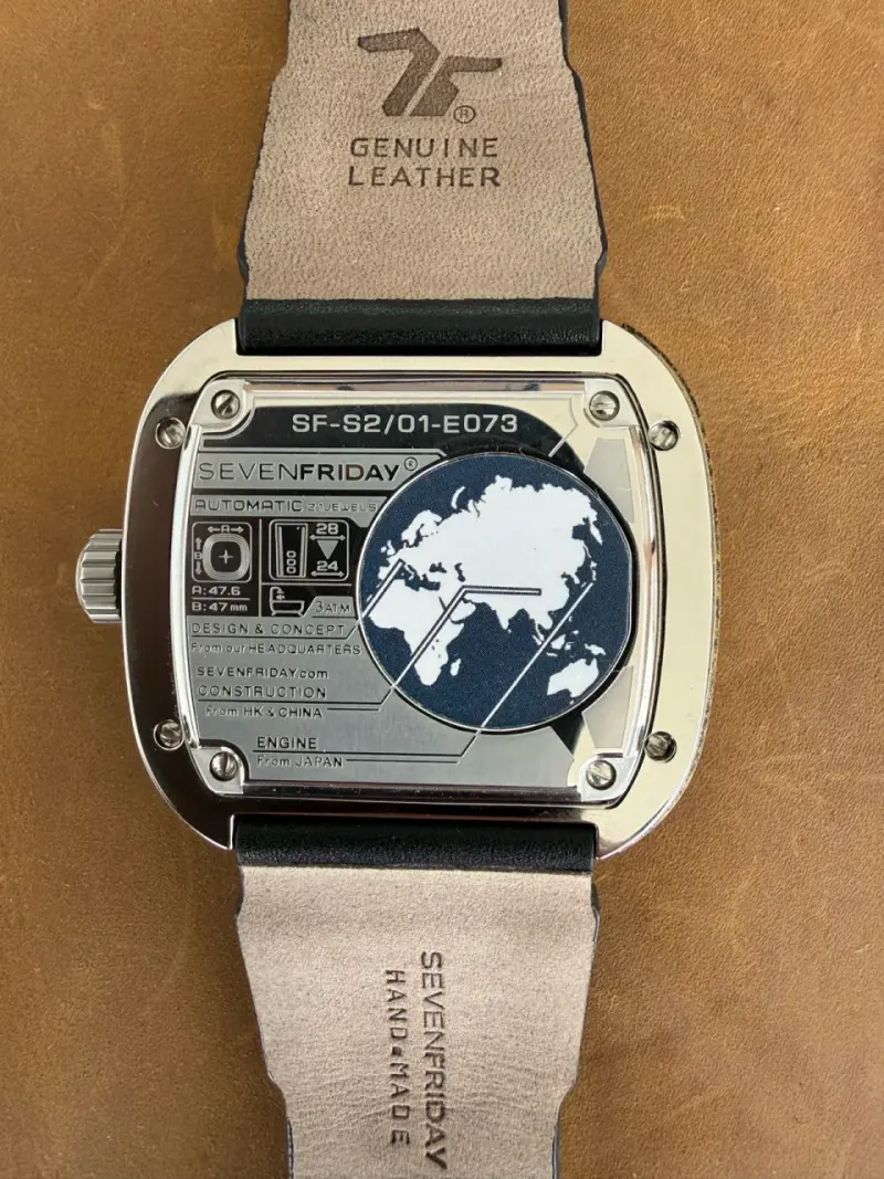 Reloj automático SevenFriday con correa de cuero - 5