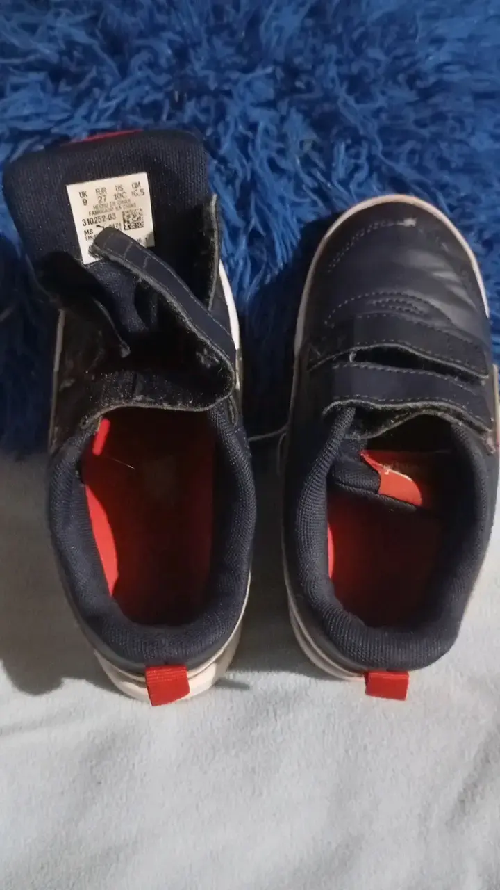 Zapatillas deportivas infantiles Puma azul marino - 2
