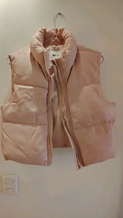 Chaqueta acolchada rosa para niña talla 14 - miniatura 1