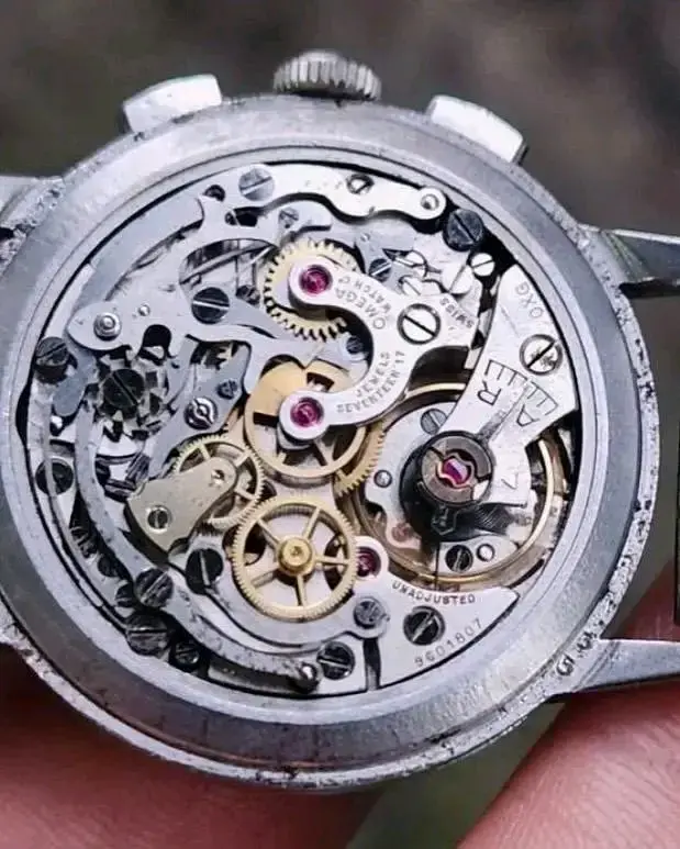 Reloj Omega vintage cronógrafo de cuero - 6