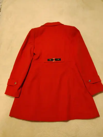 Abrigo rojo elegante para mujer Liola talla 42 - miniatura 2