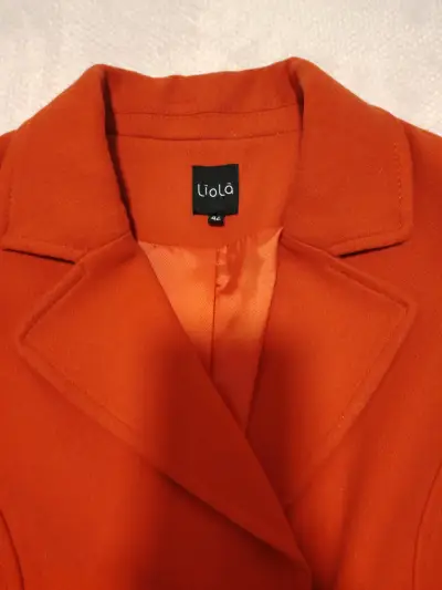 Abrigo rojo elegante para mujer Liola talla 42 - miniatura 4