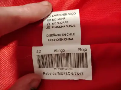 Abrigo rojo elegante para mujer Liola talla 42 - miniatura 5