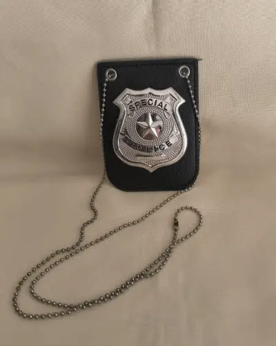 Placa de Policía Especial con Cadena para disfraz - miniatura 1