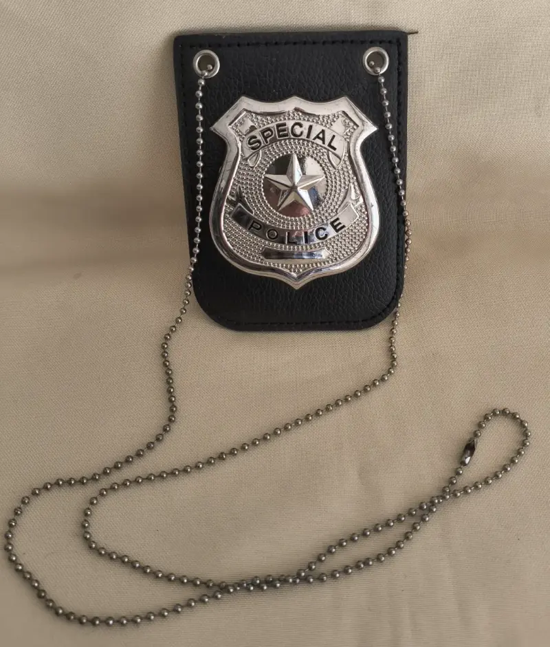 Placa de Policía Especial con Cadena para disfraz - 3