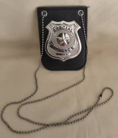 Placa de Policía Especial con Cadena para disfraz - miniatura 3