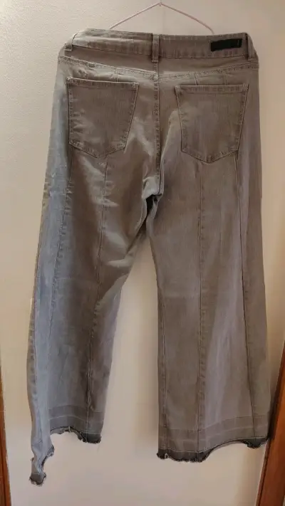 Pantalones de mezclilla grises Index para mujer - miniatura 2