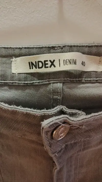 Pantalones de mezclilla grises Index para mujer - miniatura 3