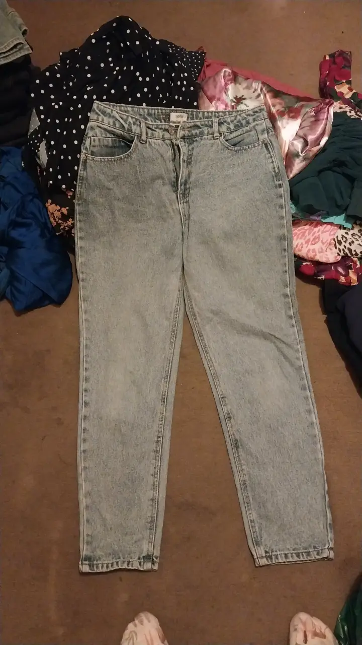 Lote de 15 jeans para mujer, negro y azul T38 y 40 - 2