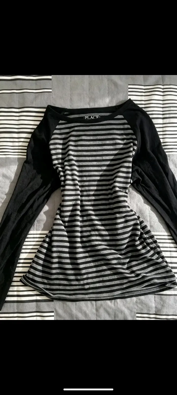 Polera rayada manga larga para mujer