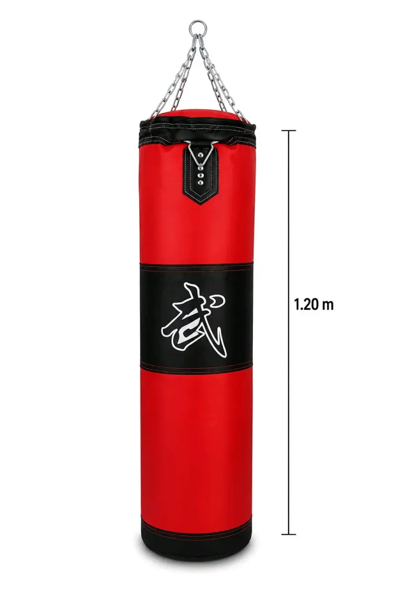Saco de Boxeo Rojo con Cadena 1.2m - 2