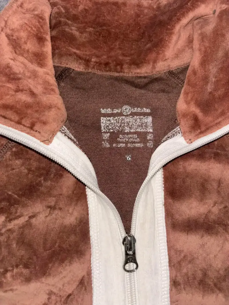 Chaqueta de terciopelo marrón con cierre Lululemon - 3