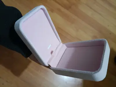 Estuche de joyería rosa suave - miniatura 1